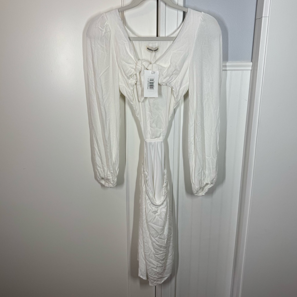 Dippin Daisy's Marla Mini Dress In White Size Small Nwt Beach Resortwear Cruise — image 3 of 8